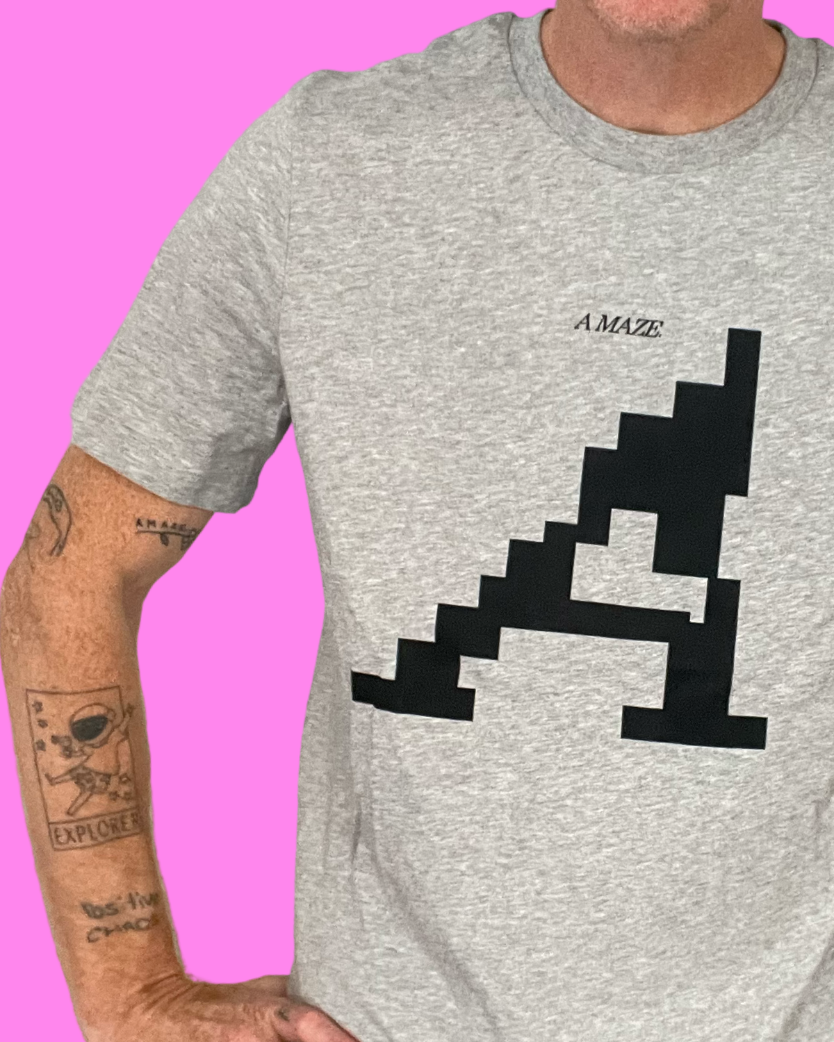 "A for A MAZE." T-shirt