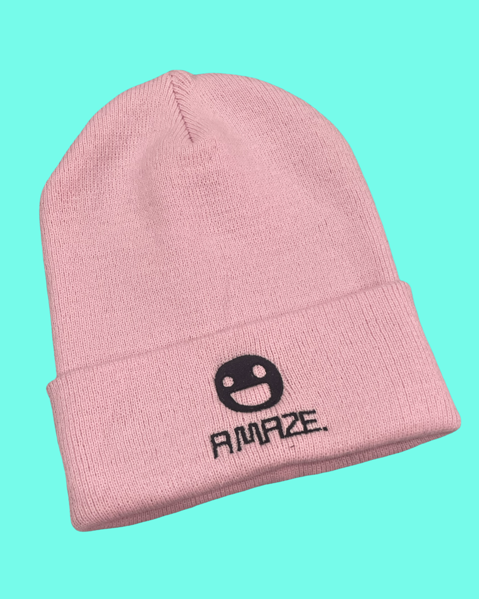 Pink A MAZE. Face Beanie